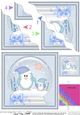 Cute Christmas Penguins Snowglobe Wavy Corner side stacker Topper