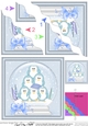 Cute Christmas Penguins Snowglobe Wavy Corner side stacker Topper