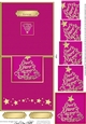Merry Christmas Tree No-Hole Over the Edge with spiral pyramid Topper