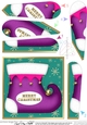 Christmas Stocking Fan Pyramage Topper