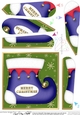 Christmas Stocking Fan Pyramage Topper