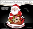 3D Shaped Rocking Christmas Card Mini Kit - Santa has a Sack of Presents