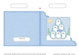 Cute Christmas Penguins Cut and Fold Corner Card
