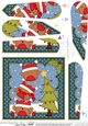 Christmas Bobbin Robin & Friends put the Star on the Xmas Tree Fan Pyramage Topper