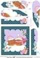 Christmas Bobbin Robin is in Love Fan Pyramage Topper
