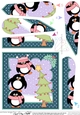 Christmas Pip Penguin & Friends put the Star on the Xmas Tree Fan Pyramage Topper
