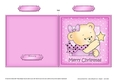 Cute Hunney Bear Rosie has a Christmas Star - Quick Cut and Fold Card