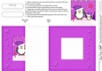 Cute Christmas Penguins Felties No-Hole Fold Back Card