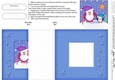 Cute Christmas Penguins Felties No-Hole Fold Back Card