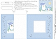 Cute Christmas Penguins Felties No-Hole Fold Back Card