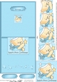 Cute Hunney Bear Robert has a Babys 1st Christmas Star - No-Hole Over the Edge & spiral pyramid