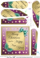Elegant Christmas Greetings Fan Pyramage Topper