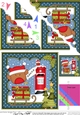 Christmas Bobbin Robin Posts a Letter to Santa Scallop Corner Topper