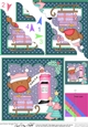 Christmas Bobbin Robin Posts a Letter to Santa Scallop Corner Topper