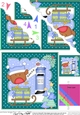 Christmas Bobbin Robin Posts a Letter to Santa Scallop Corner Topper