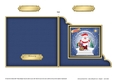 Cute Christmas Santa Snowglobe Cut and Fold Corner Card