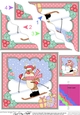 Christmas Rudolph is Skiing Wavy Corner side stacker Topper