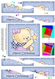 Cute Hunney Bear Rosie has a Christmas Star - Wavy Spiral Side Stacker