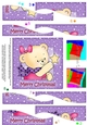 Cute Hunney Bear Rosie has a Christmas Star - Wavy Spiral Side Stacker