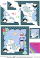 Christmas Snowman Oli posts a Letter to Santa Sack Wavy Corner Side Stacker