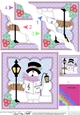 Christmas Snowman Roi is Carol singing Wavy Corner Side Stacker