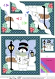 Christmas Snowman Roi is Carol singing Wavy Corner Side Stacker