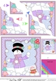 Christmas Snowman Roi is having a snowball fight with Pip Penguin  Wavy Corner Side Stacker