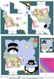 Christmas Snowman Roi has a Heart Wavy Corner Side Stacker