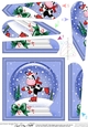 Milly Moo Cow - Christmas Snowglobe Fan Pyramage Topper