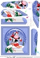 Milly Moo Cow - Christmas Snowglobe Fan Pyramage Topper