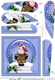 Milly Moo Cow - Christmas Snowglobe Fan Pyramage Topper