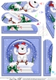 Cute Ben Polar Bear - Christmas Snowglobe Fan Pyramage Topper