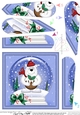 Cute Ben Polar Bear - Christmas Snowglobe Fan Pyramage Topper