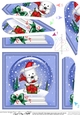 Cute Westie Dog - Christmas Snowglobe Fan Pyramage Topper