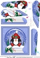Cute Penguin - Christmas Snowglobe Fan Pyramage Topper
