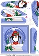 Cute Penguin - Christmas Snowglobe Fan Pyramage Topper