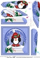 Cute Penguin - Christmas Snowglobe Fan Pyramage Topper