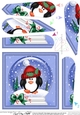 Cute Penguin - Christmas Snowglobe Fan Pyramage Topper