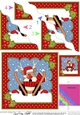 Christmas OOps Rudolph is Skiing Wavy Corner side stacker Topper