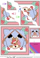 Christmas OOps Rudolph is Skiing Wavy Corner side stacker Topper
