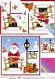 Christmas Santa is at the North Pole Fan Pyramage Topper