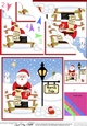 Christmas Santa is at the North Pole Fan Pyramage Topper