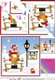 Christmas Rudolph is at the North Pole Fan Pyramage Topper