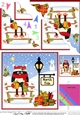Christmas Pip Penguin is at the North Pole Fan Pyramage Topper