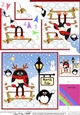 Christmas Pip Penguin is at the North Pole Fan Pyramage Topper