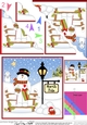 Christmas Snowman Roi is at the North Pole Fan Pyramage Topper