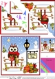 Christmas Little Hoot Owl is at the North Pole Fan Pyramage Topper