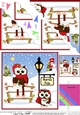 Christmas Little Hoot Owl is at the North Pole Fan Pyramage Topper