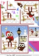 Christmas Little Hoot Owl is at the North Pole Fan Pyramage Topper