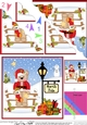 Christmas Livvy Bear is at the North Pole Fan Pyramage Topper